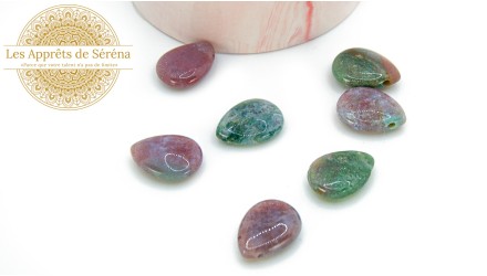 goutte grande agate indienne