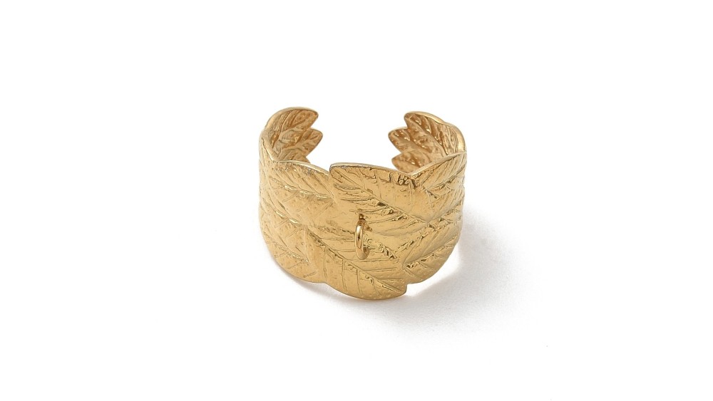 bague feuille