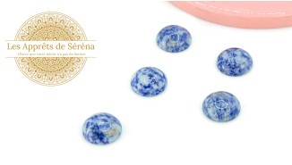 Cabochon 14mm jaspe bleue