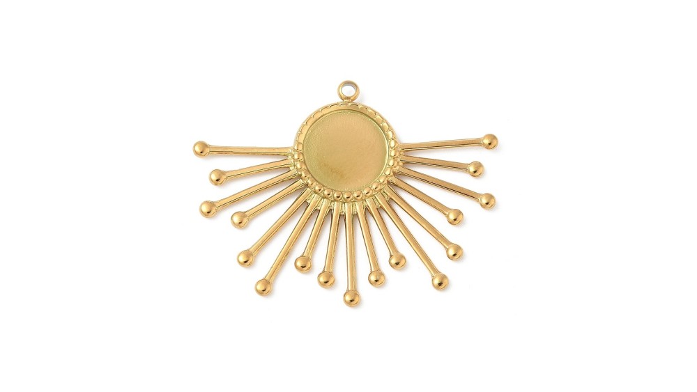 soleil support cabochon