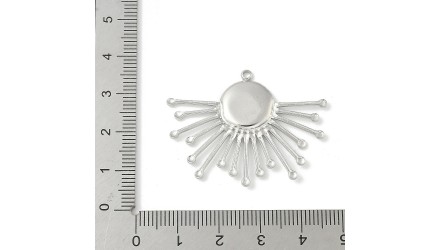 copy of Pendentif soleil doré support cabochon 10 mm – Acier inoxydable plaqué or 18K