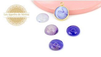 cabochon agate violette