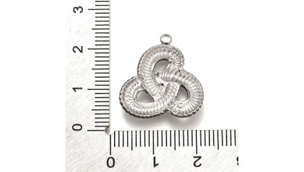 Pendentif triskèle celtique en acier inoxydable