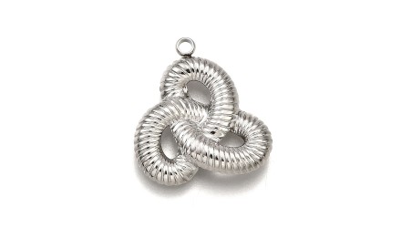 Pendentif triskèle celtique en acier inoxydable