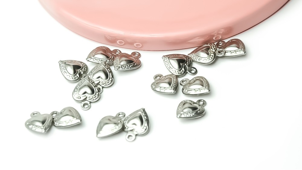 pendentif cœur acier