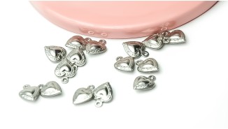 pendentif cœur acier