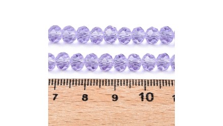 perles a facettes mauves