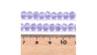 perles a facettes mauves
