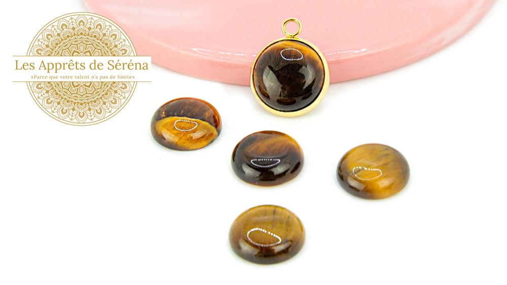 copy of Cabochon 14mm jaspe bleue