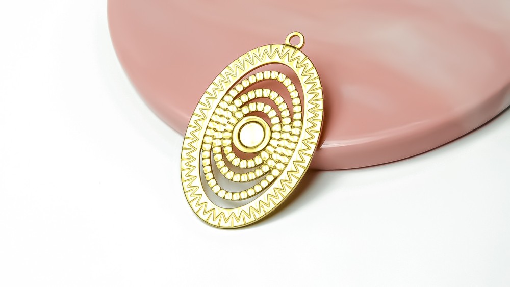 grand pendentif acier