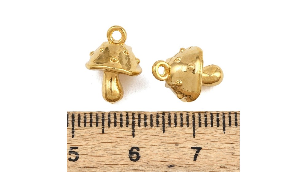 copy of Pendentif champignon amanite – Acier inoxydable 304 plaqué or 18K