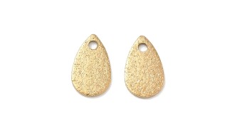 10 gouttes pendentifs acier inoxydable 304 aspect pailleté