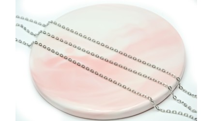 Chaîne maille forçat 2,5 x 1,8 mm – Acier inoxydable 304 anti-ternissement