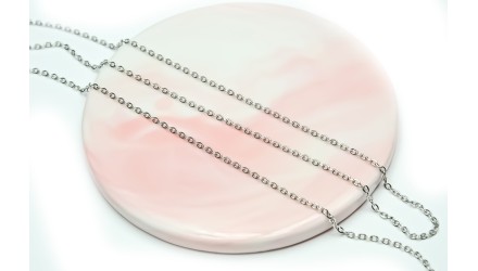 Chaîne maille forçat 2,5 x 1,8 mm – Acier inoxydable 304 anti-ternissement