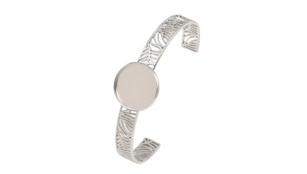 copy of Bracelet manchette doré support cabochon 16 mm – Acier inoxydable 304 placage IP