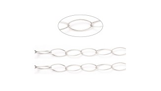 copy of Chaîne maillons ovales dorée en acier inoxydable 304 – Placage PVD