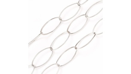 copy of Chaîne maillons ovales dorée en acier inoxydable 304 – Placage PVD