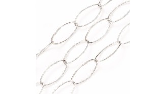copy of Chaîne maillons ovales dorée en acier inoxydable 304 – Placage PVD