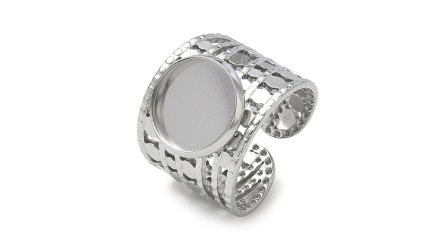 support 12mm bague acier