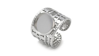 support 12mm bague acier