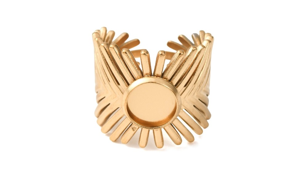 support bague acier or