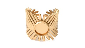 support bague acier or