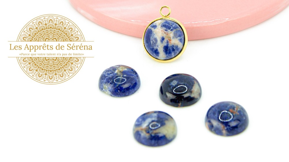 copy of Cabochon 14mm jaspe bleue