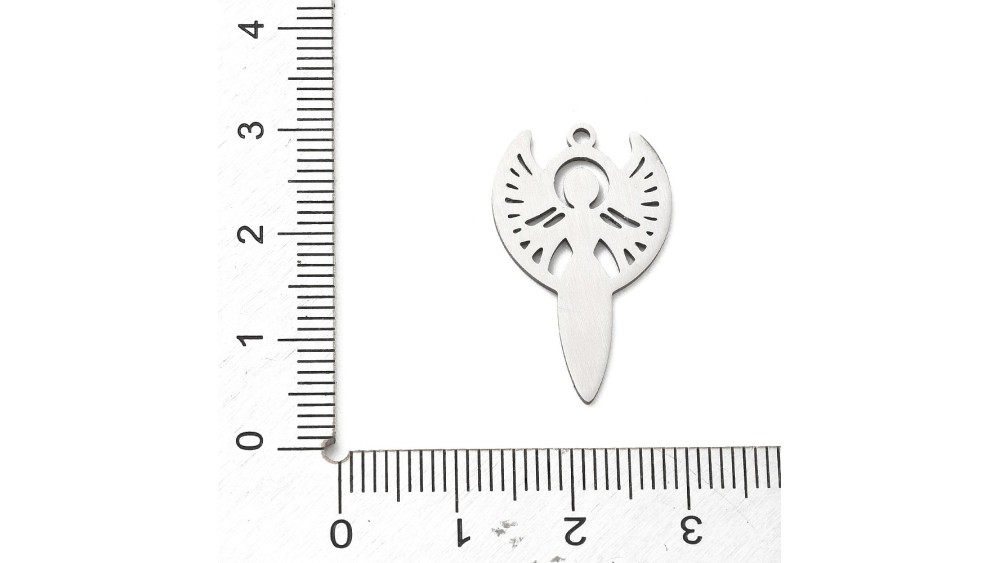 pendentif ange acier
