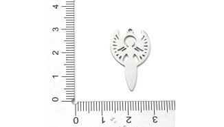 pendentif ange acier