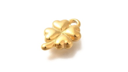 pendentif trèfle or