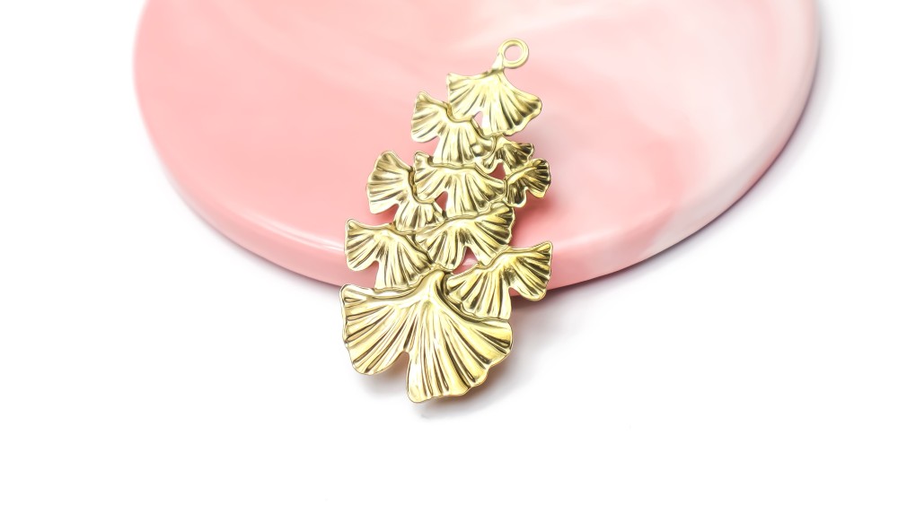 grand pendentif feuille