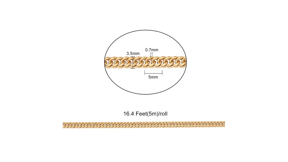 chaine 18k acier