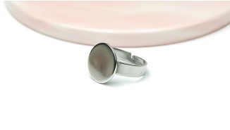 bague plateau acier