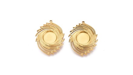 support cabochon 12mm