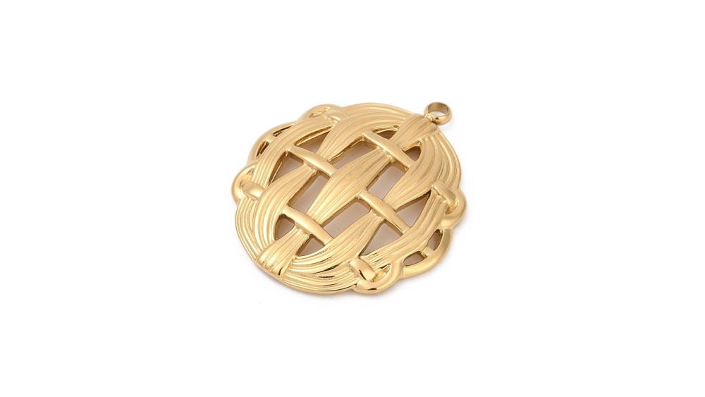 pendentif acier 18k