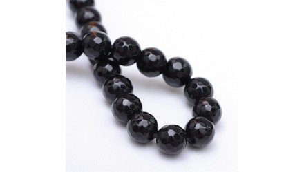 agate noire 6mm