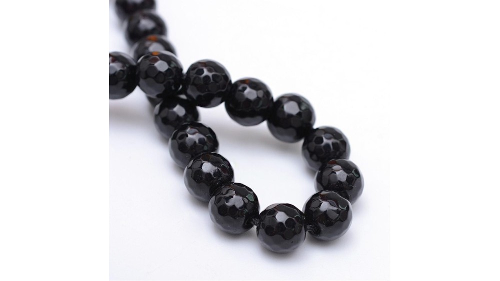 agate noire 6mm