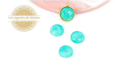 copy of Cabochon 12mm agate indienne naturelle