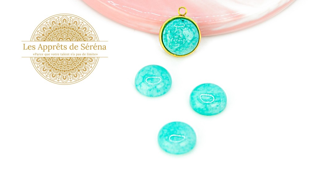 agate bleue 12mm