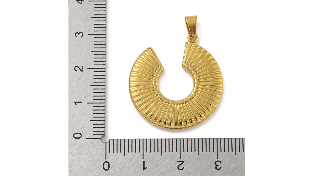 pendentif rond ouvert