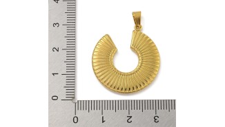 pendentif rond ouvert