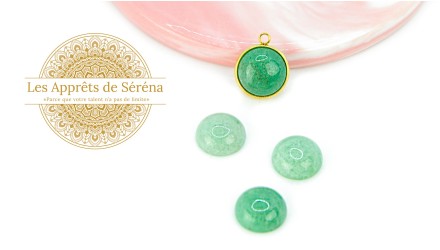 copy of Cabochon 12mm agate indienne naturelle