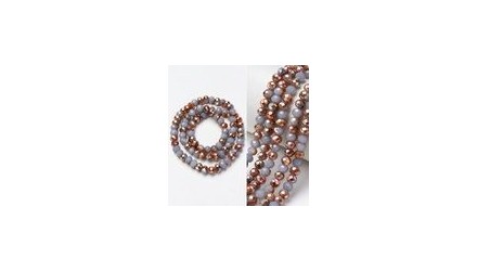 perle 4mm bicolore