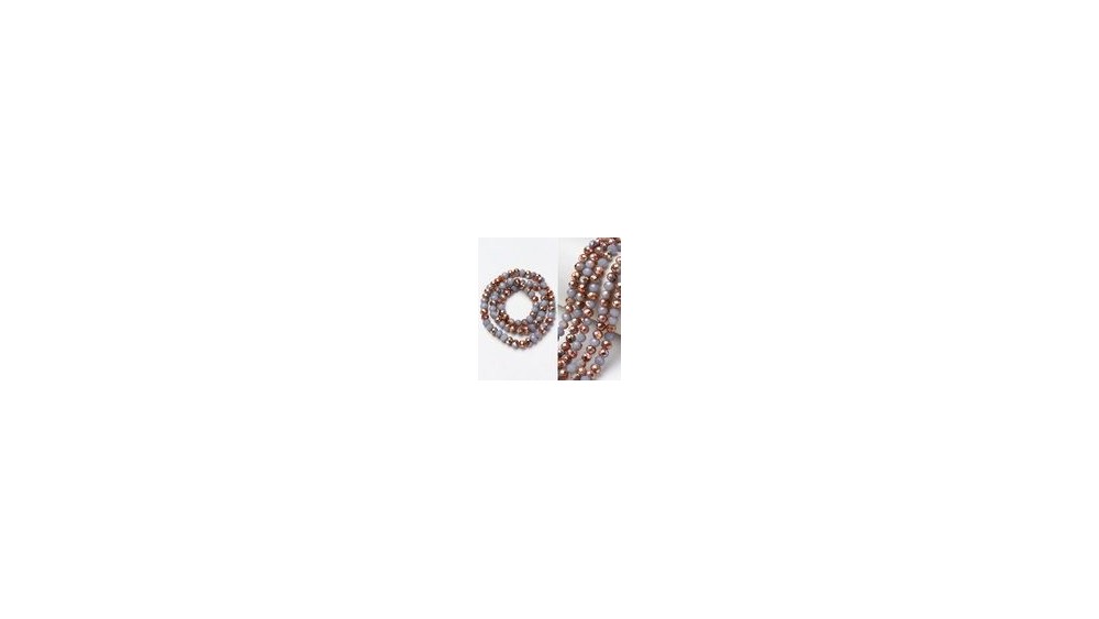 perle 4mm bicolore