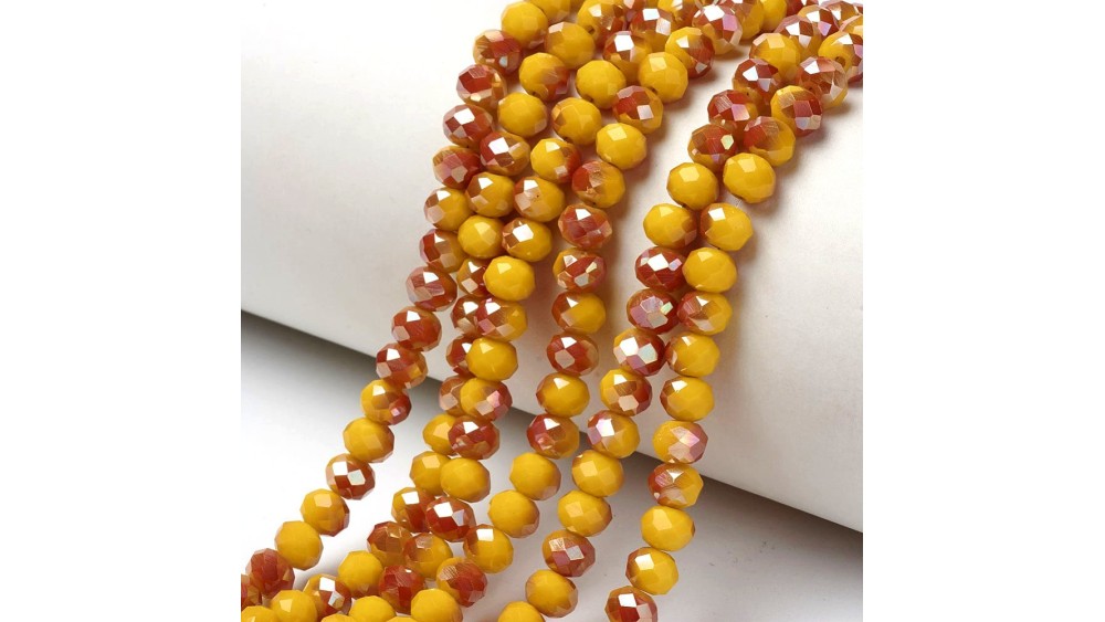 facettes 4mm jaune