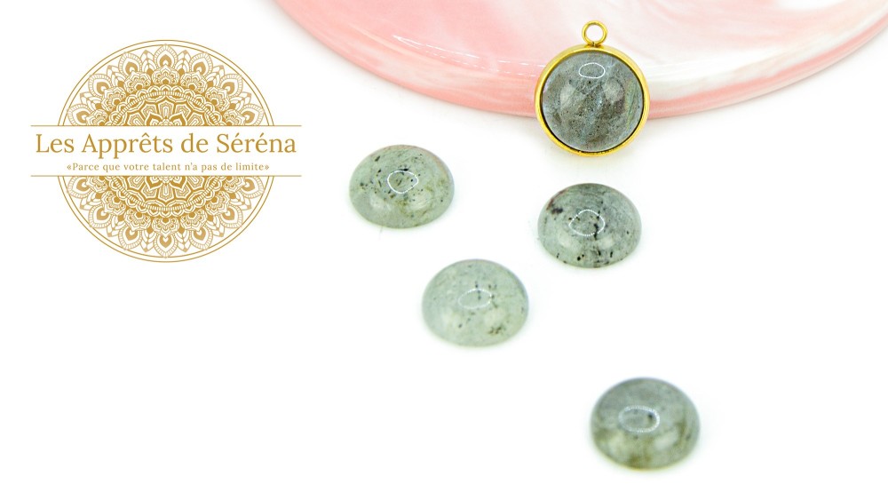 copy of Cabochon 12mm agate indienne naturelle
