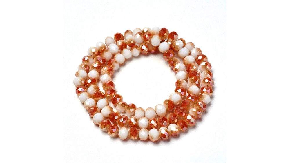 facettes orange et blanc