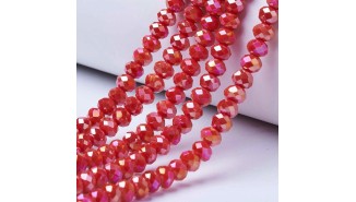 perles rouges 4mm