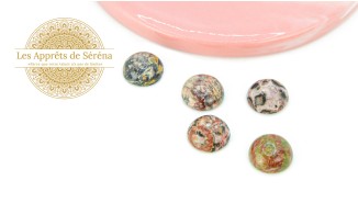 cabochon jaspe léopard 12mm