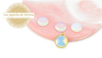 copy of Cabochon 12mm agate indienne naturelle